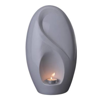 Eternity White Ceramic Urn